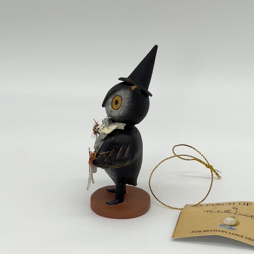 Bethany Lowe Mini Happy Halloween Owl Figurine 4" NEW - Picture 8 of 12